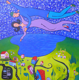 Love Letter, Acrylic on canvas, 9.2020, 90X90cm