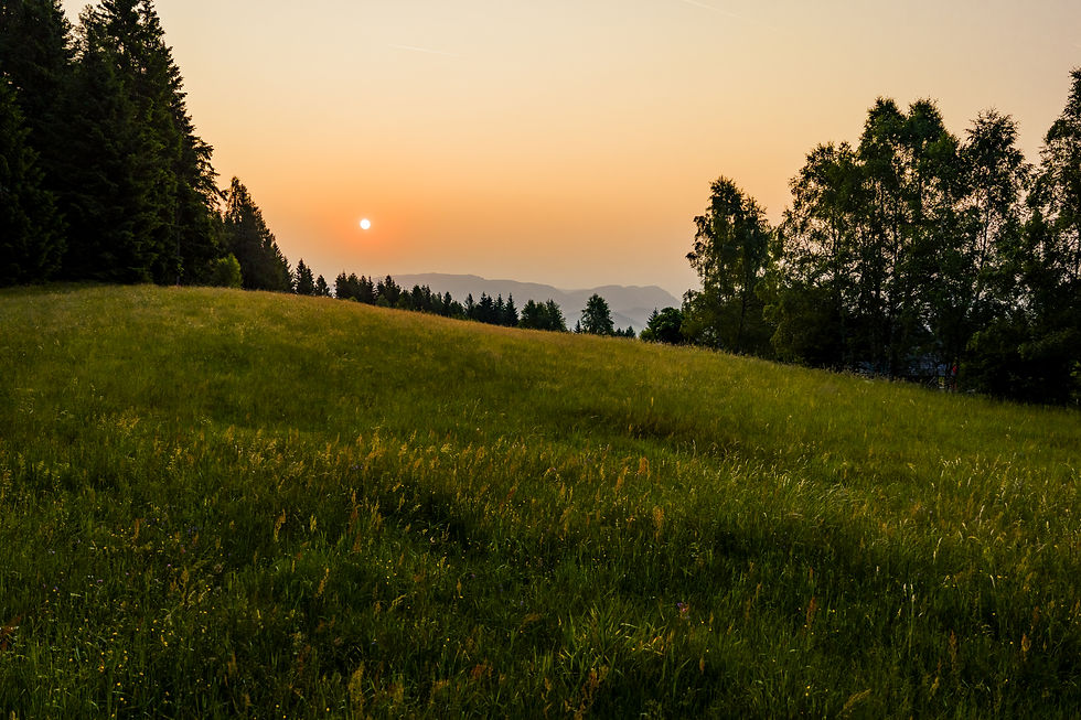 Himmelblick Sonnenuntergang