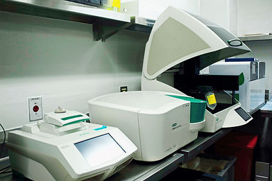 ddPCR thermocycler, plate reader, and automated droplet generator.