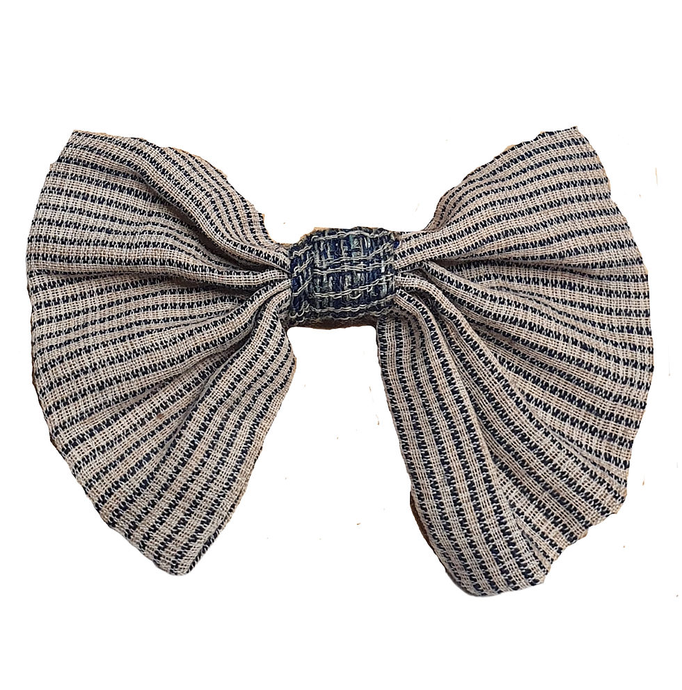 Thumbnail: cotton striped hair bows