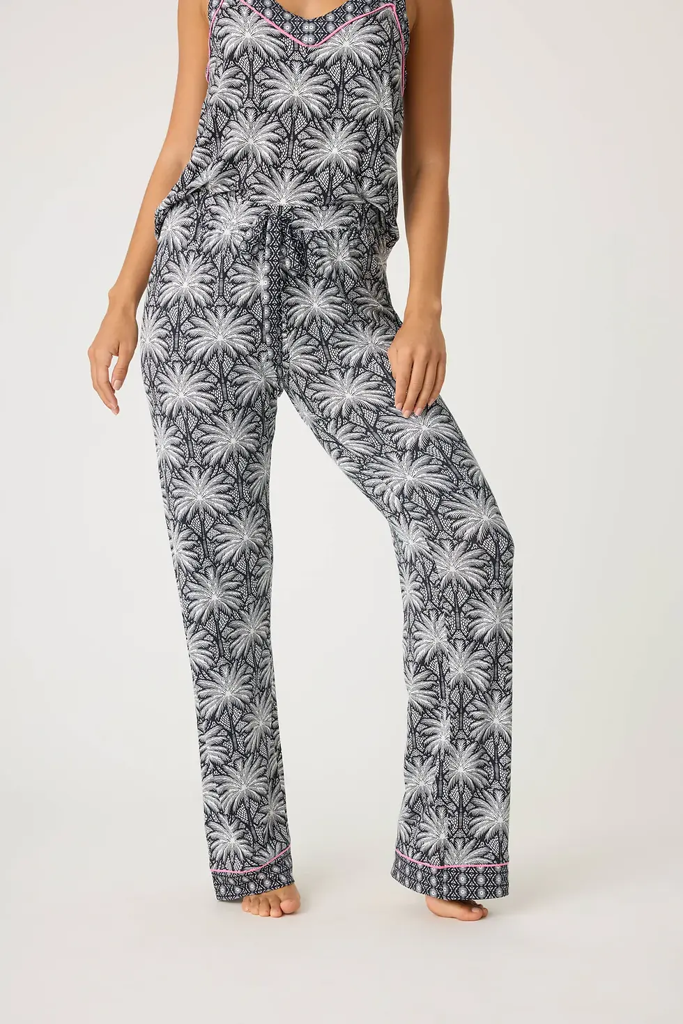 Thumbnail: PJ Salvage Shady Beach Dreams Open Leg Pants