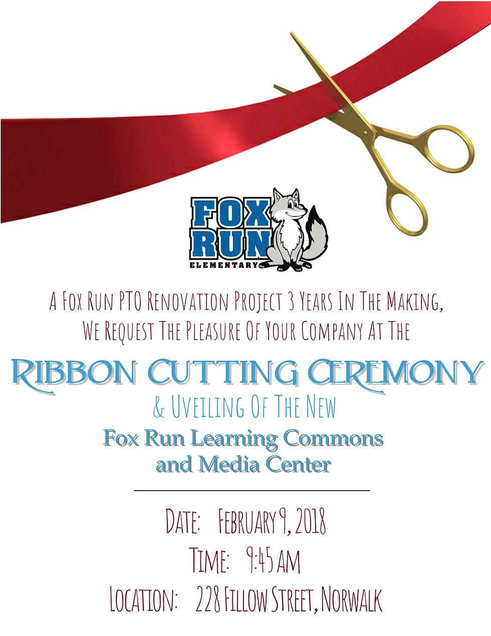 Fox Run Library Renovation Ribbon Cutting