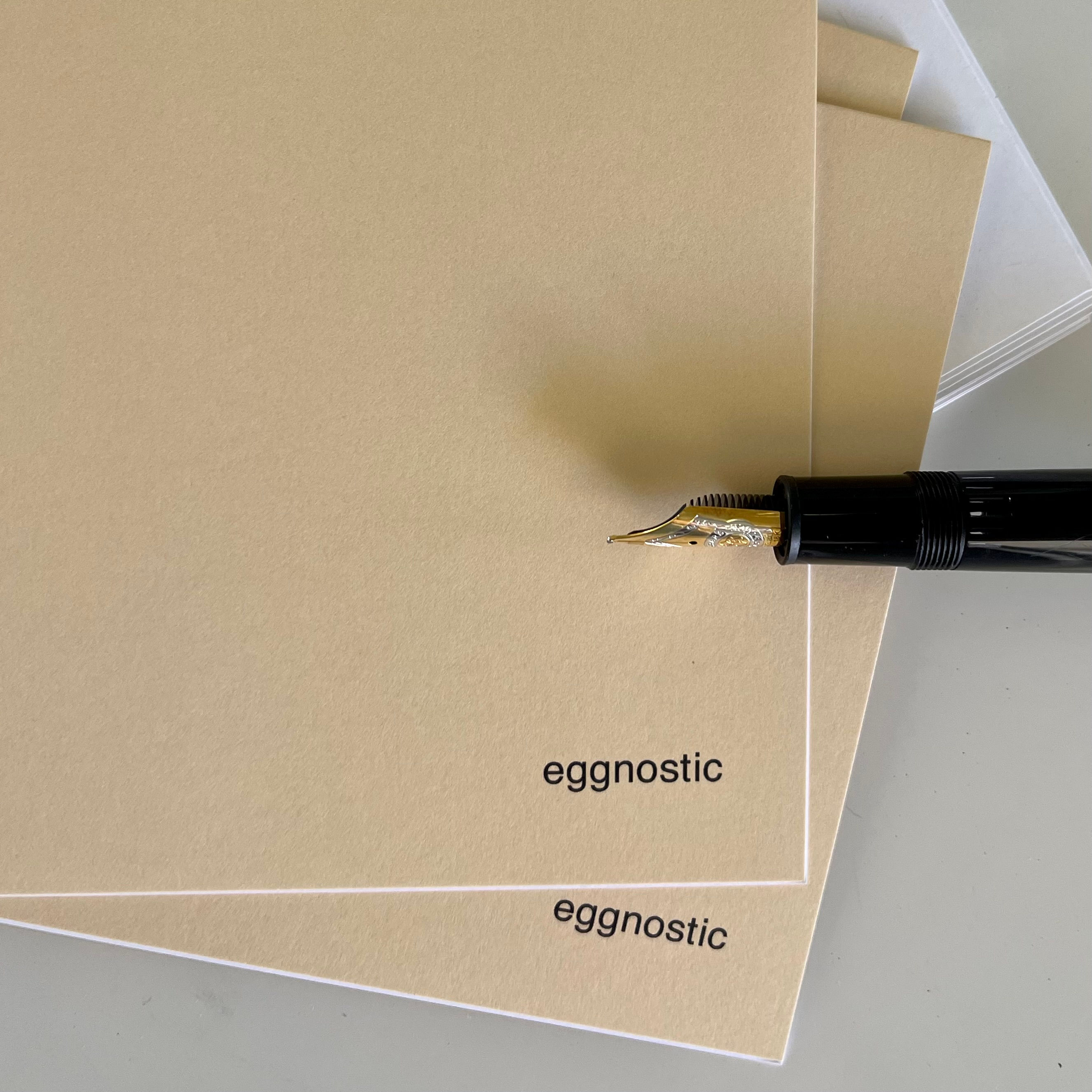 Eggnostic • notecards