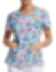 Contrast Panel Scrub Top