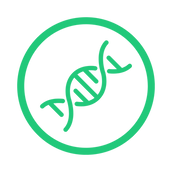 dna icon in circle