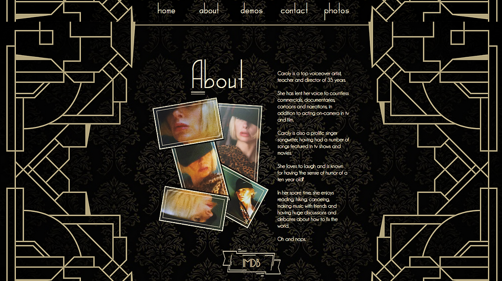 Voice Actor Website by Keep Dreaming Creative