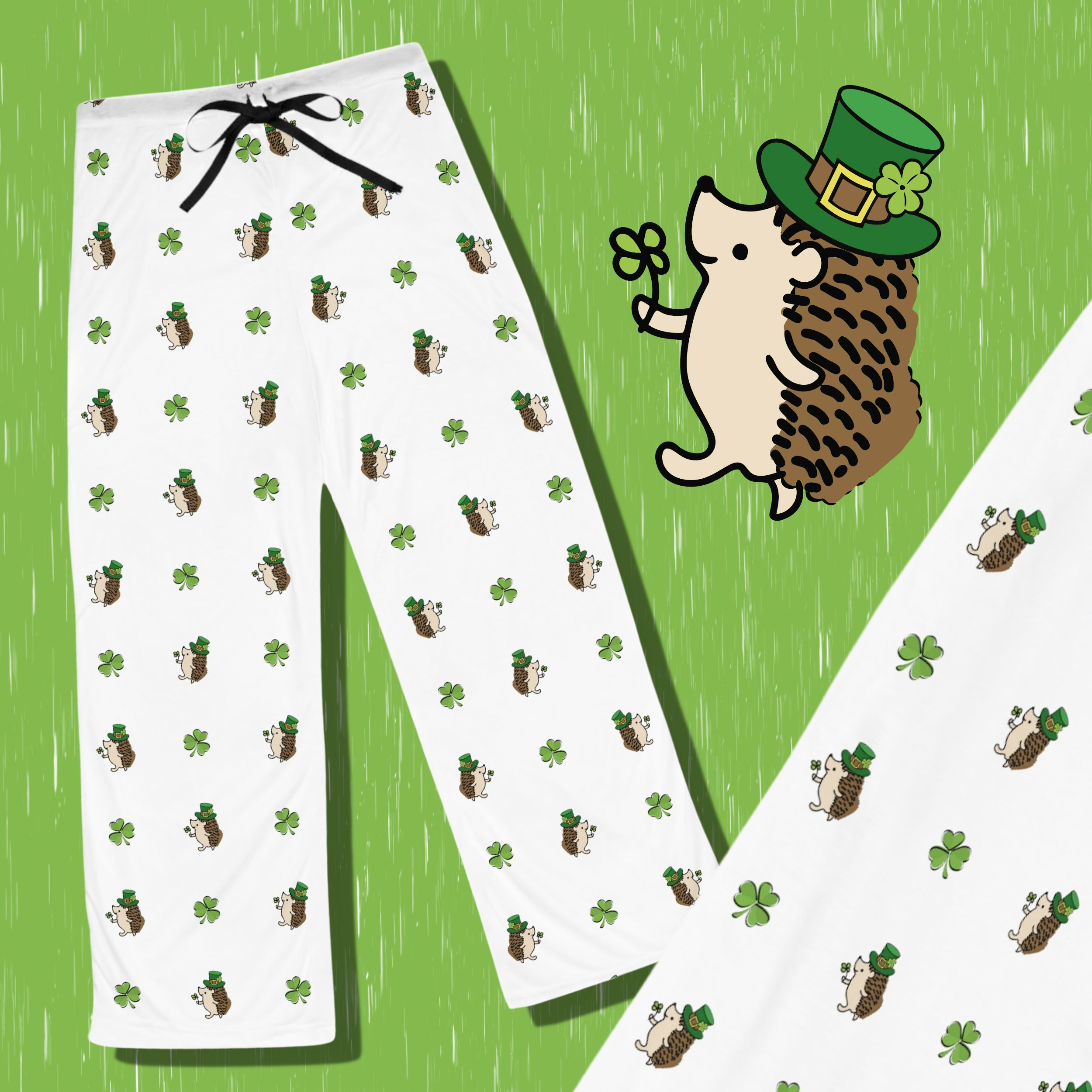 St Patrick's Day Hedgehog Pajamas