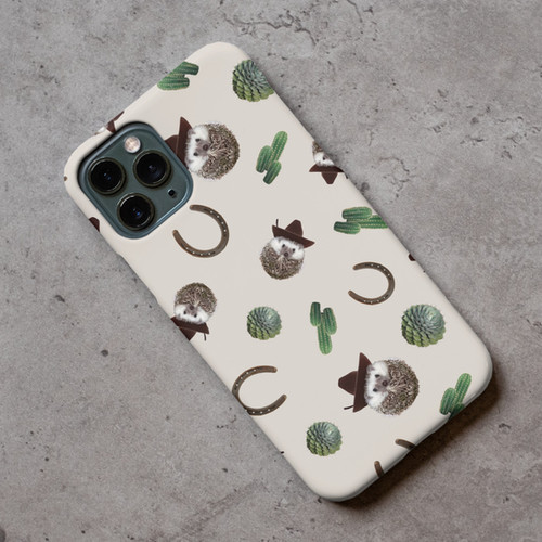 Cowboy Hedgehog Phone Case for for iPhone, Galaxy, and Pixel | The