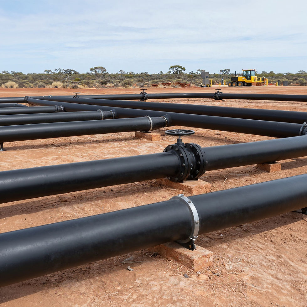 HDPE pipeline systems supporting industrial infrastructure construction and delivery schedules