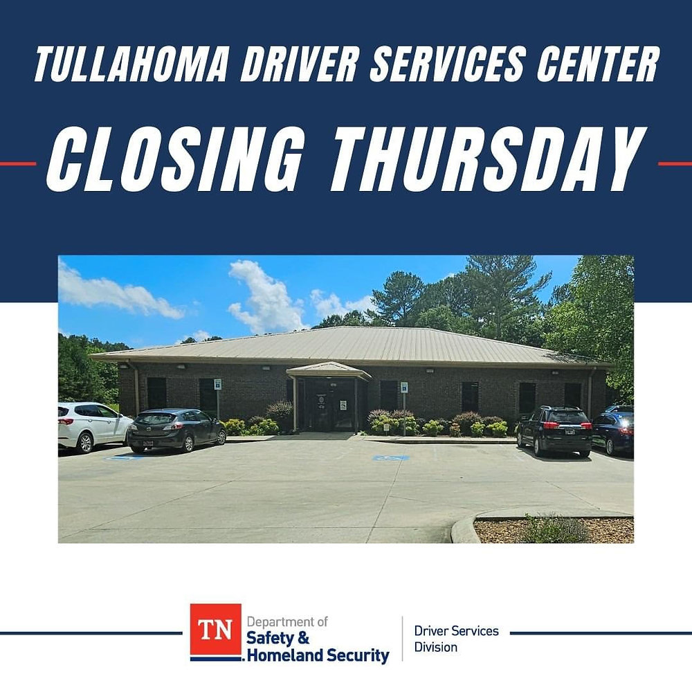 Tullahoma Driver Services Center Temporarily Closing For Planned Remodel tullahoma-driver-services-center-temporarily-closing-for-planned-remodel