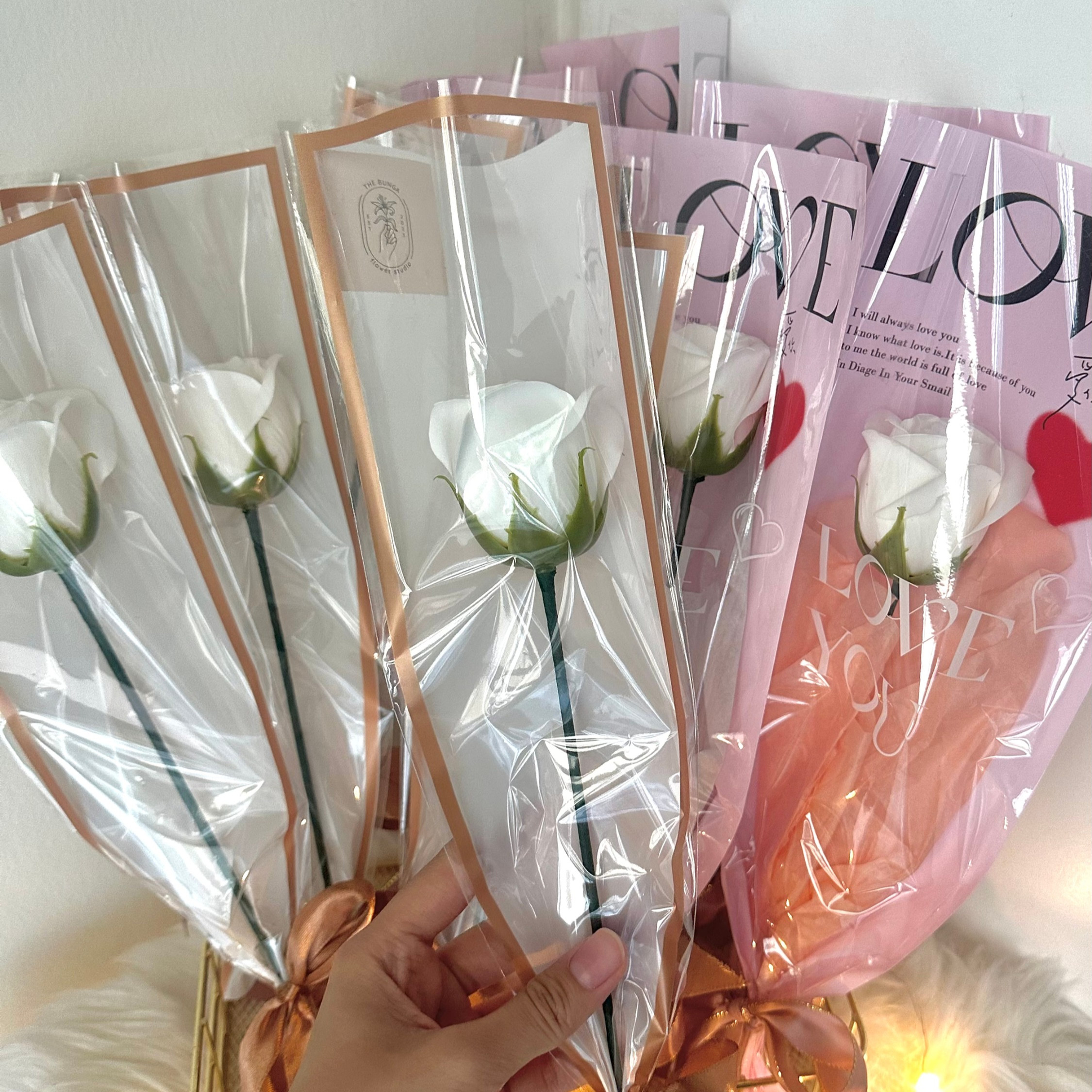 Single Rose Bouquet