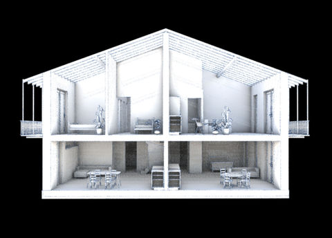 Visualisierung Neubau Mehrfamilienhaus in Holzbauweise, Reigoldswil