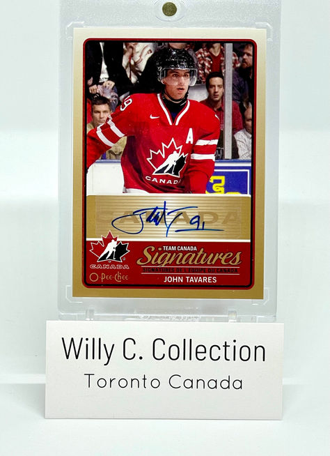 2014-15 O-Pee-Chee Hockey Team Canada Signatures John Tavares
