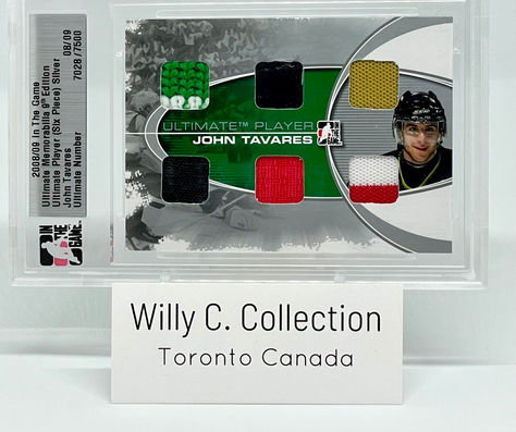 2008-09 ITG Ultimate Player John Tavares Six Piece numbered 08/09