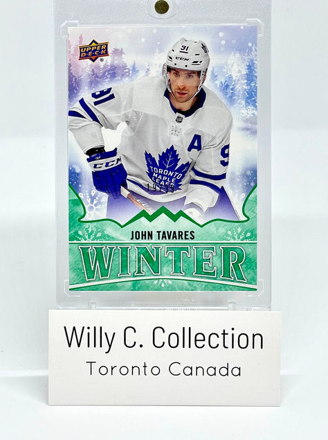 2019 Upper Deck Singles Day Winter Green John Tavares numbered 19/99