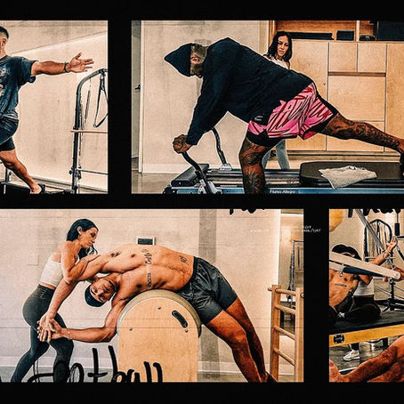 NFL Players Doing Pilates