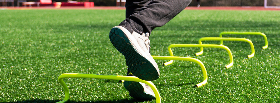 hurdle style pllyometrics