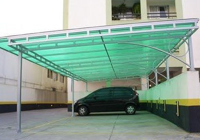 Polircabonato garagem verde
