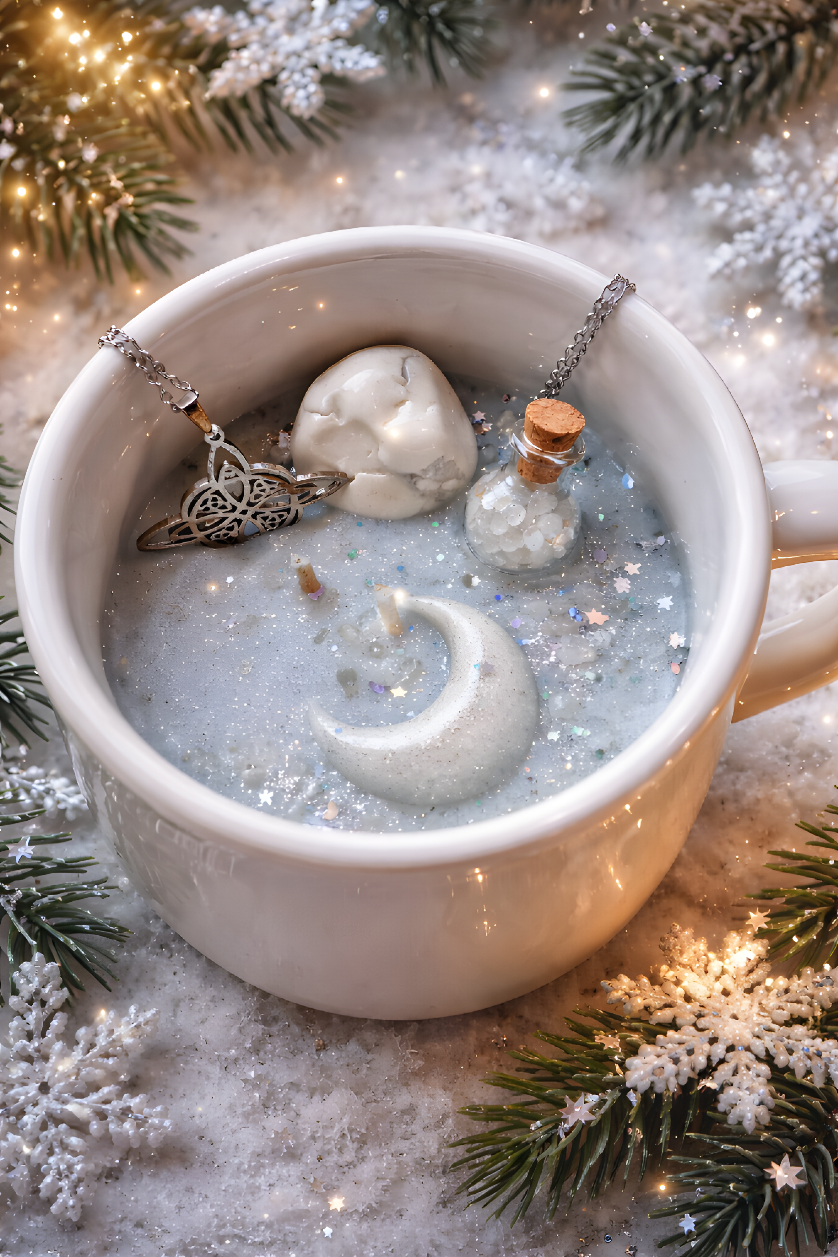 Yule bougie chaudron