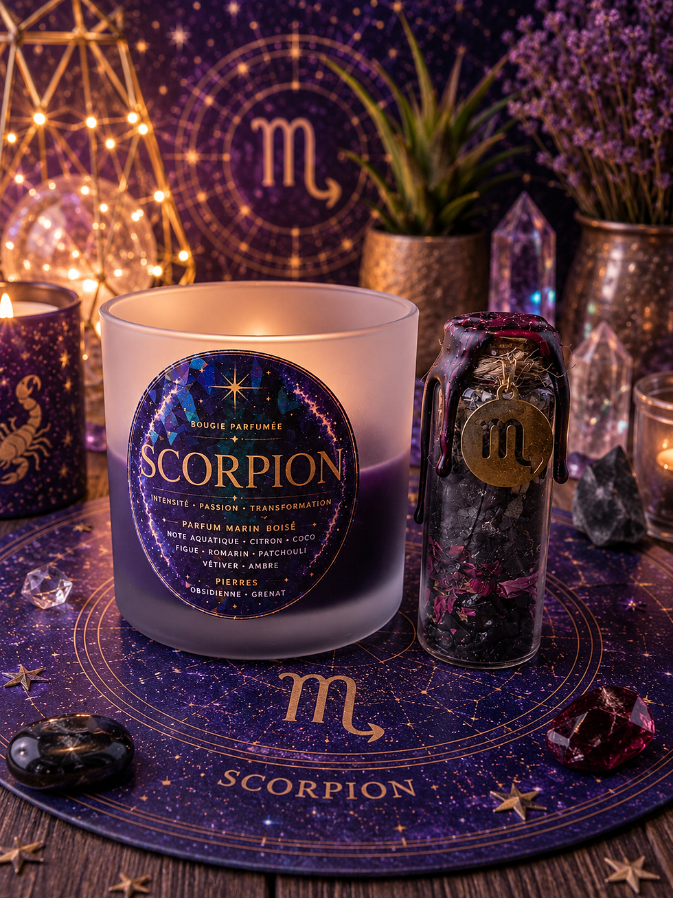 Miniature : Bougie astro Scorpion