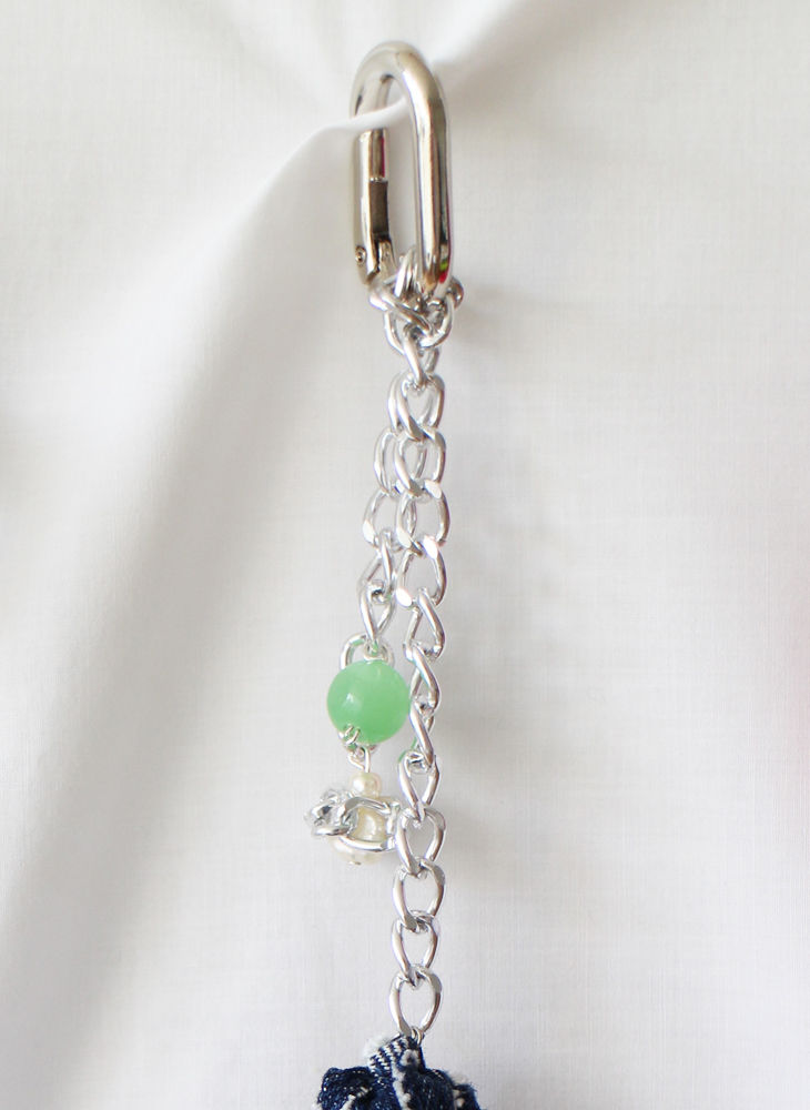 Thumbnail: Flower Keychain  -  DENIM 2