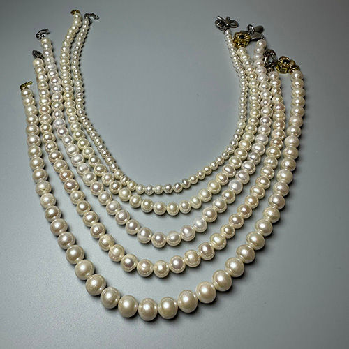 Miniatura: Attractive and fashion 6-11mm Aurora White Pearl Necklace