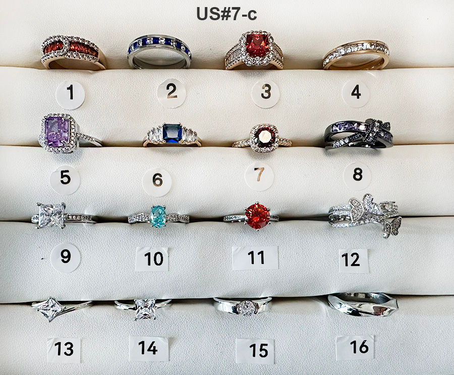 gemstone rings US size7