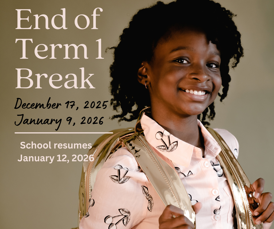End of Term 1 Break
