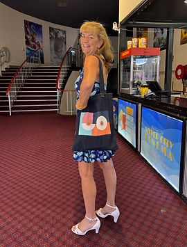 Hand-painted Denim Tote Bag - Donna-Lee Wynen