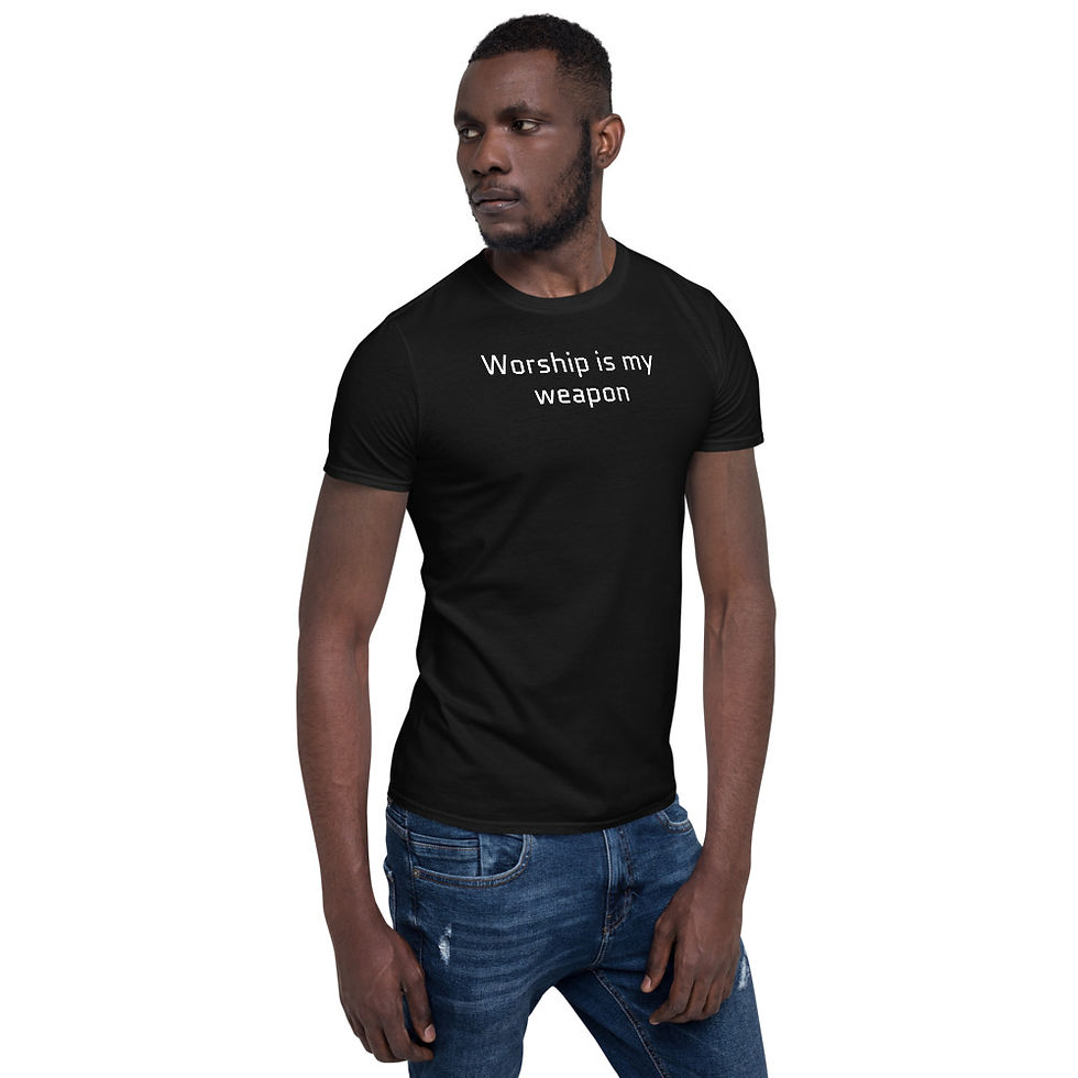 Thumbnail: Worship is my weapon Unisex T-Shirt