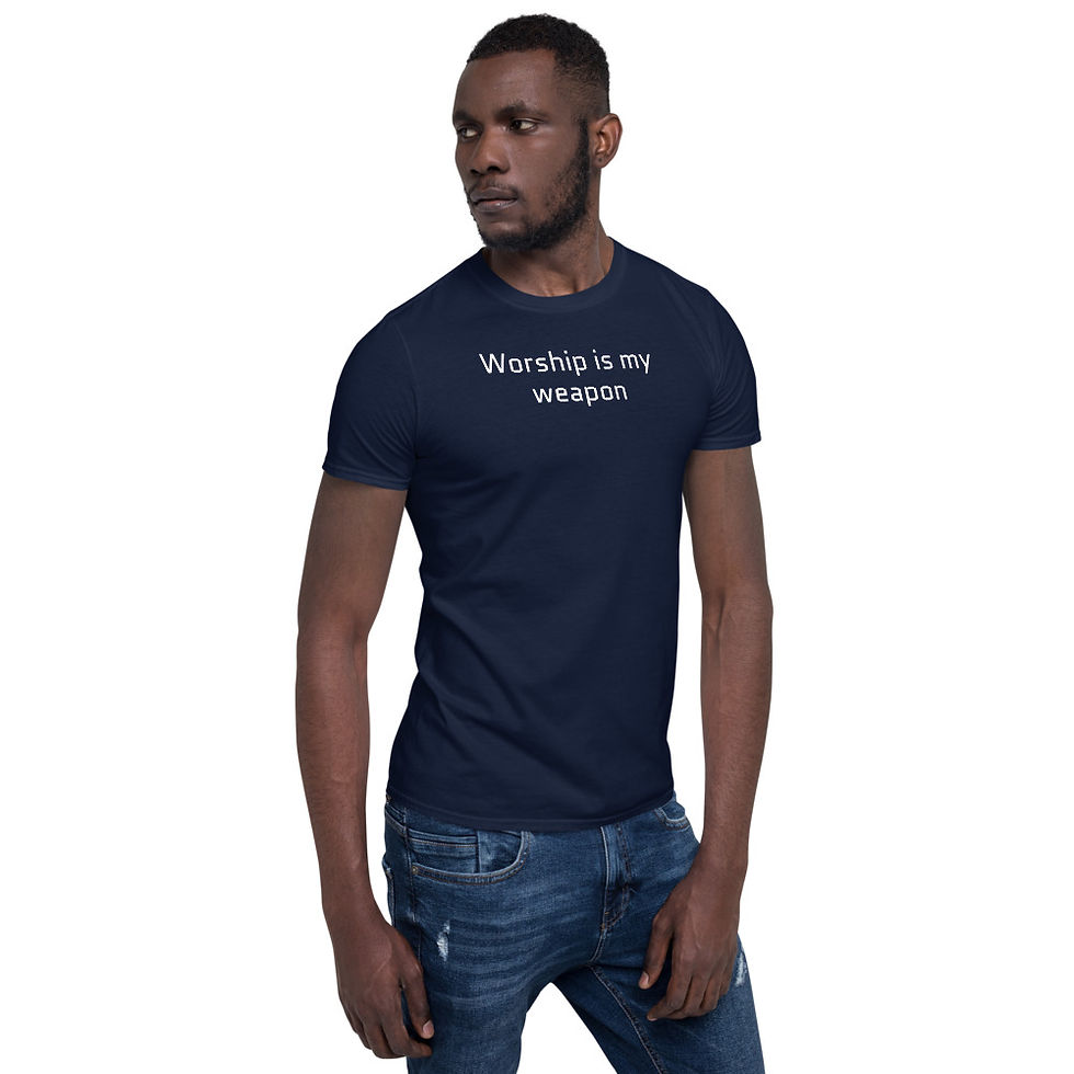 Thumbnail: Worship is my weapon Unisex T-Shirt