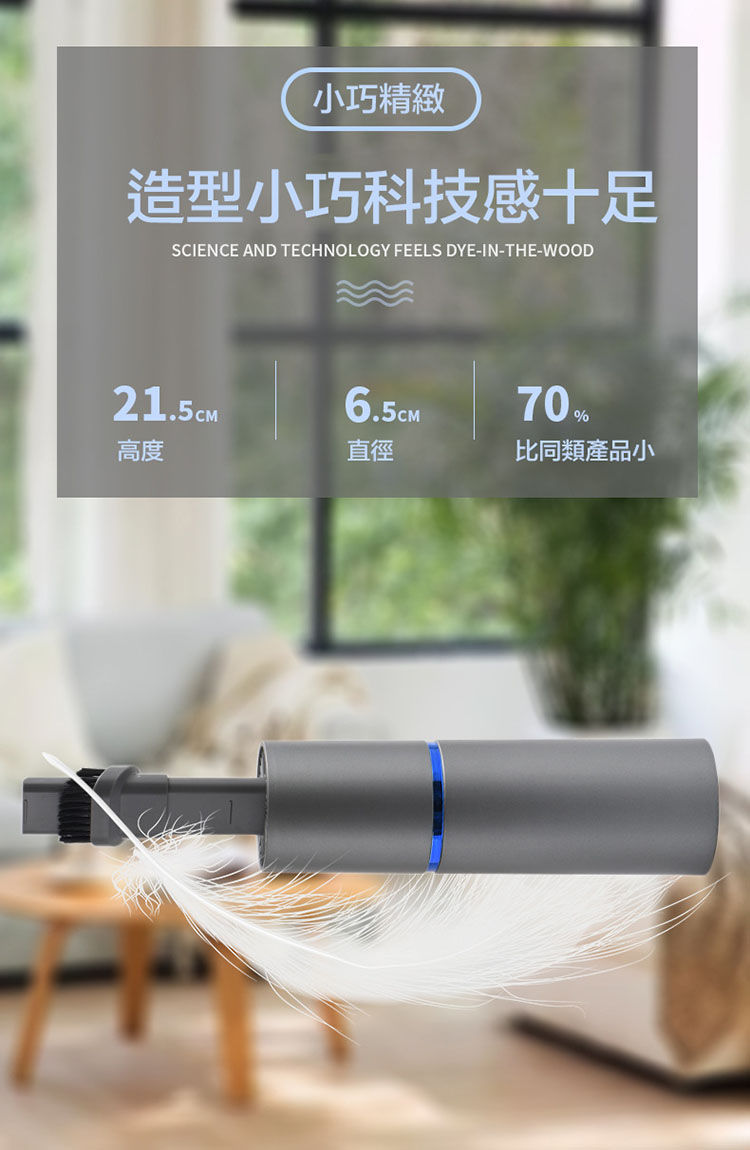 縮圖：（全台瘋）二代新款迷你車用無線吸塵器 無線手持大吸力 車用多功能家用真空收納機