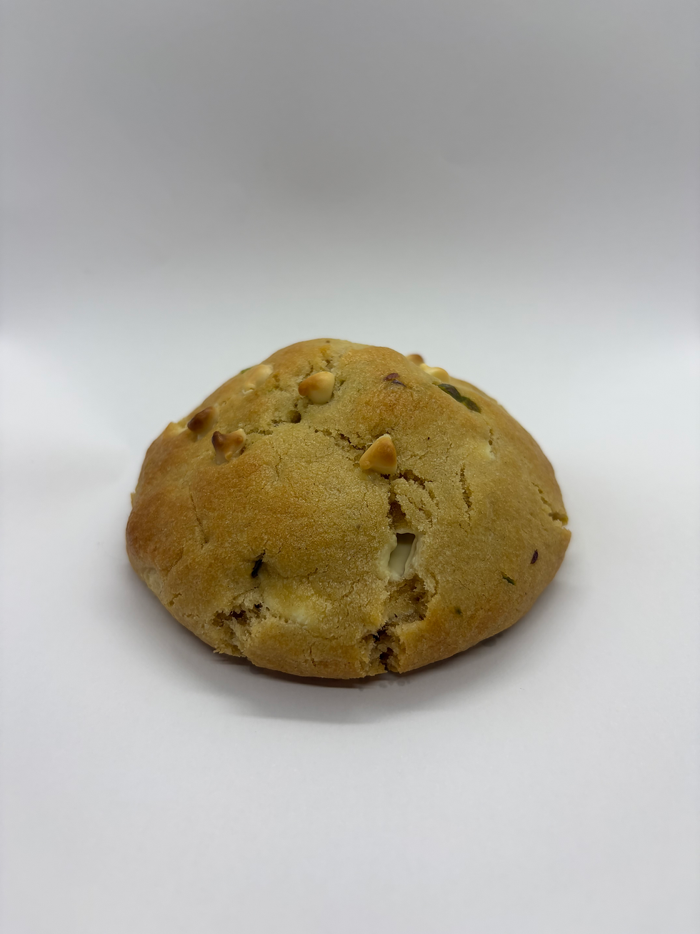 Pistache cookie/koek met belgische witte chocolade