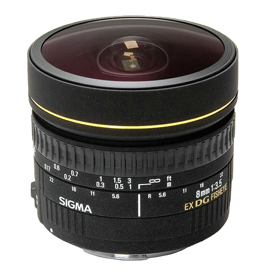 Thumbnail: Lente SIGMA 8MM F  3.5 EX DG PARA NIKON F