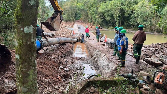 Corsan conclui obra de R$ 4 milhões para reforçar captação de água em Santa Maria