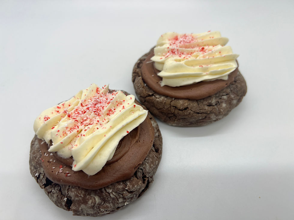 Giant Choc. Peppermint Cookies - Sold is packs of 2