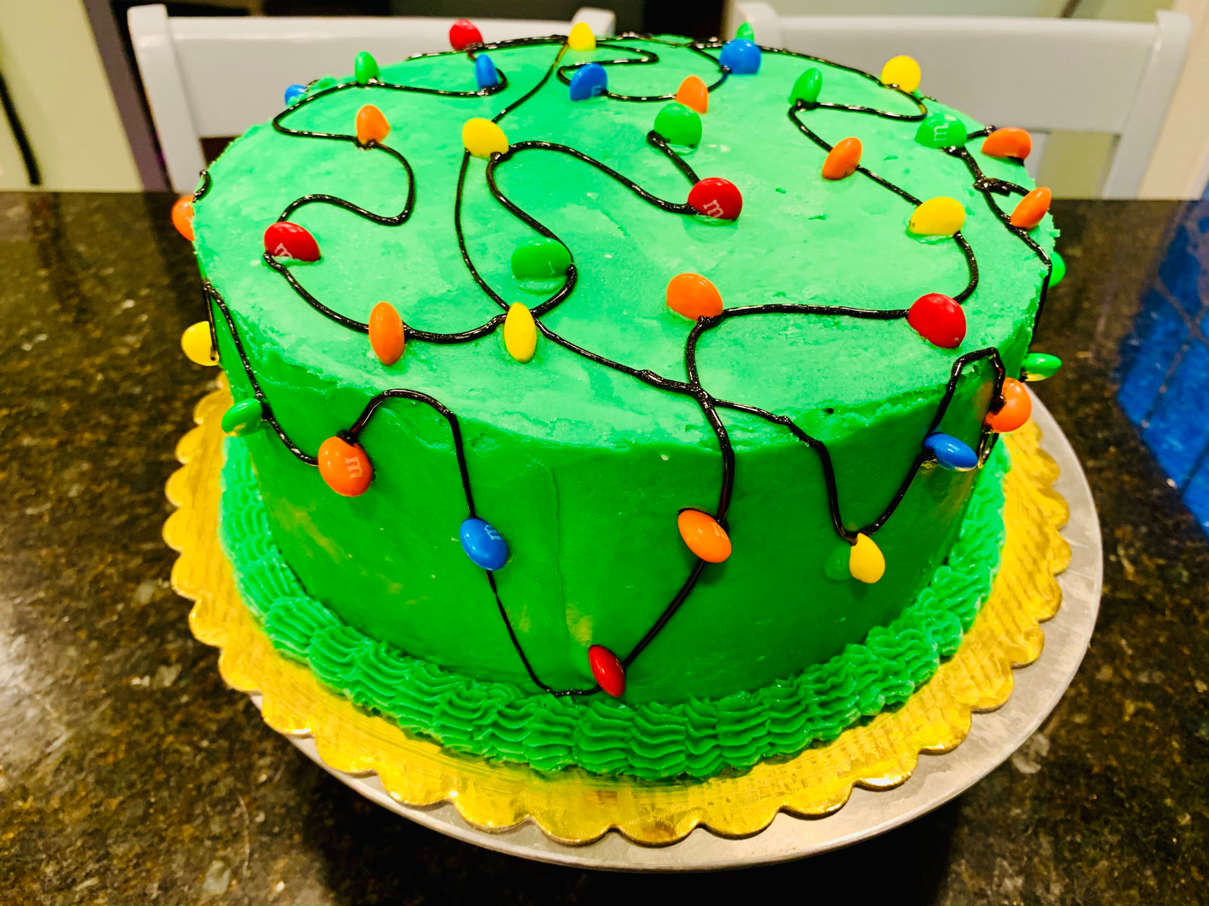 Christmas Lights Cake
