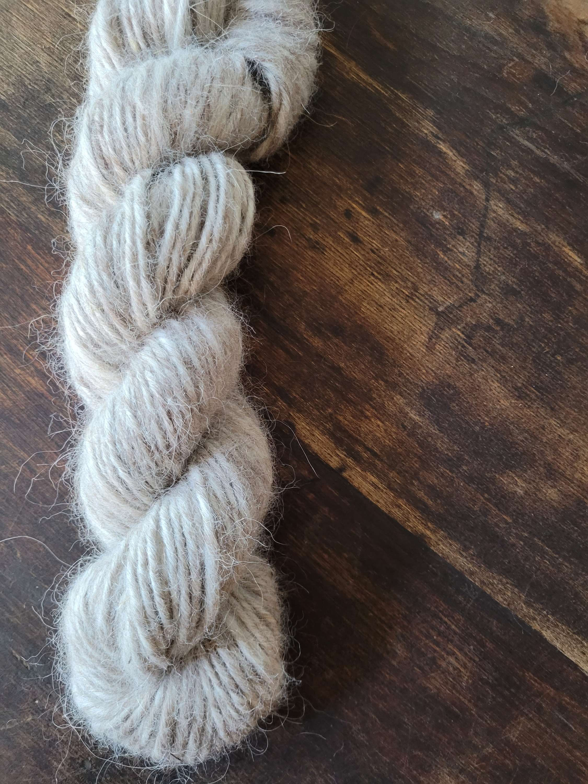100% Alpaca Lopi Yarn, single ply, fawn