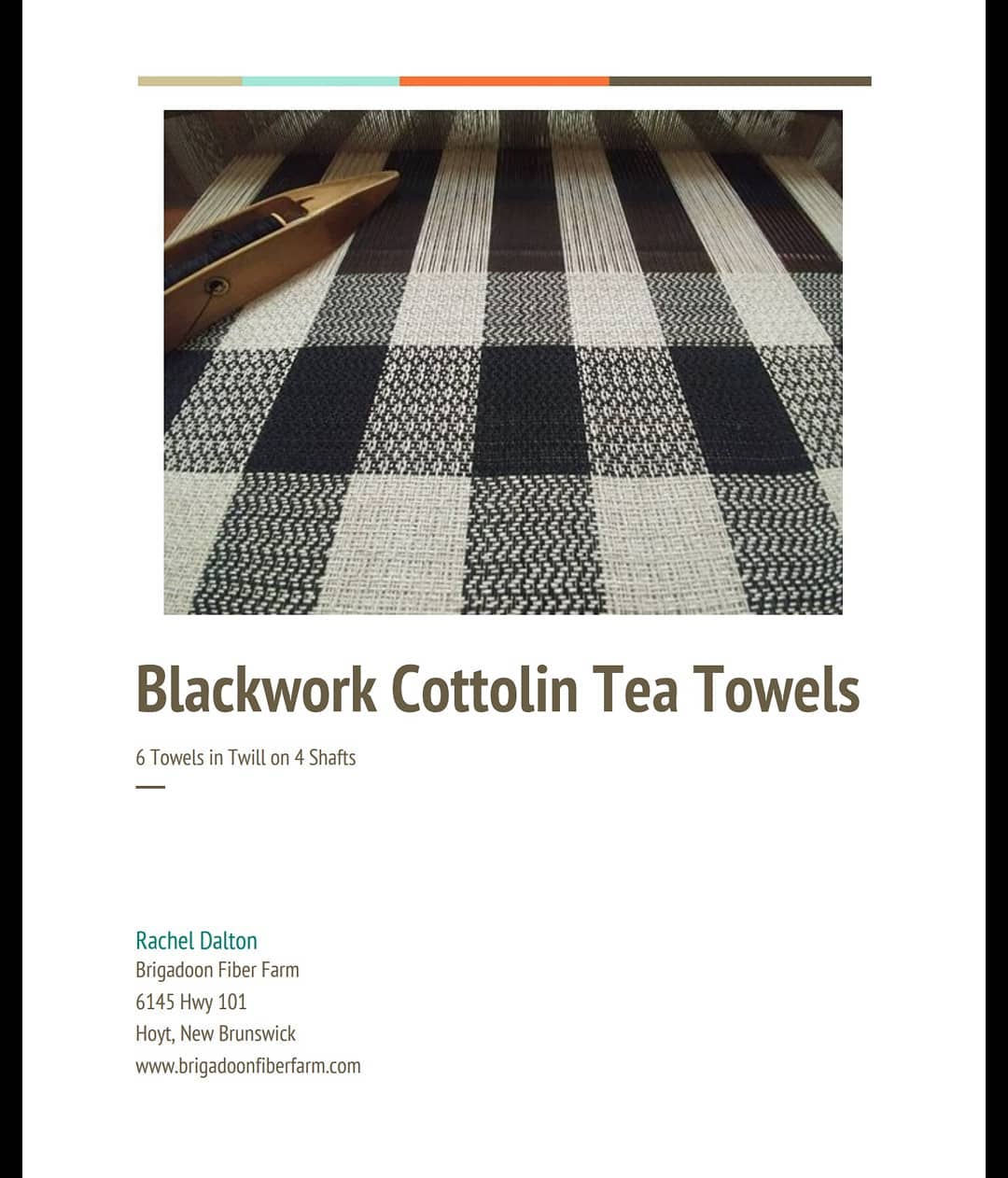 Blackwork Tea Towel Pattern *digital download
