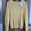 Thumbnail: Ladies hand knit sweater, Large, Pale Yellow, Acrylic yarn