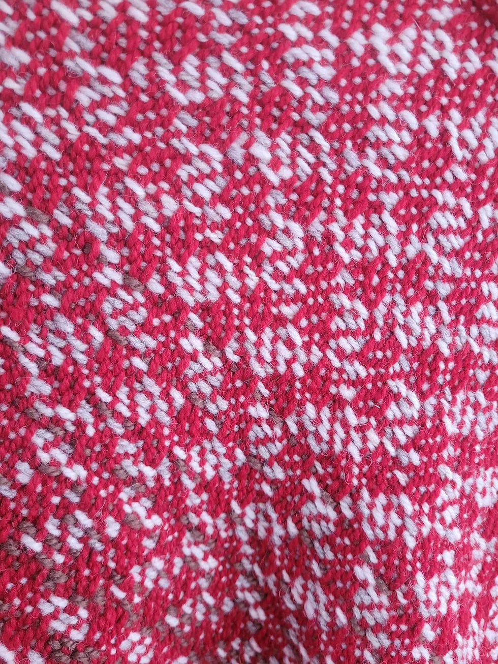 Thumbnail: Wool Poncho, handwoven, 100% wool, Maritime grown and woven