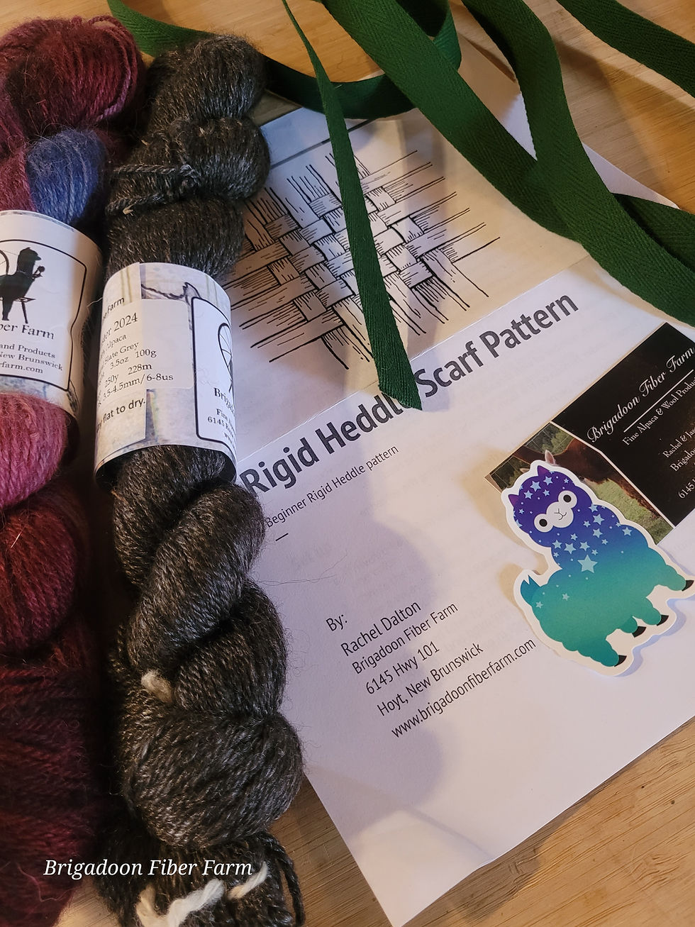 Thumbnail: Rigid Heddle Alpaca Scarf KIT