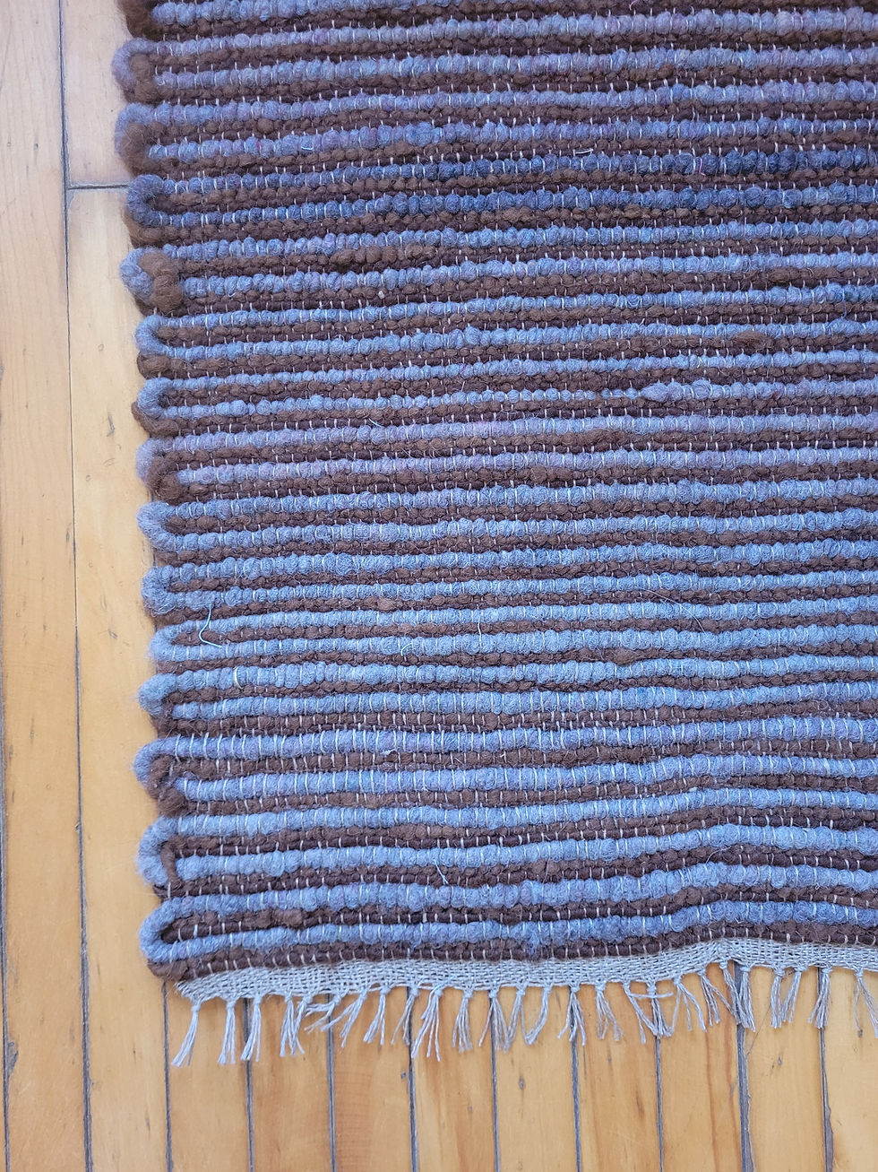 Thumbnail: Alpaca rug, handwoven, 100% natural alpaca and linen