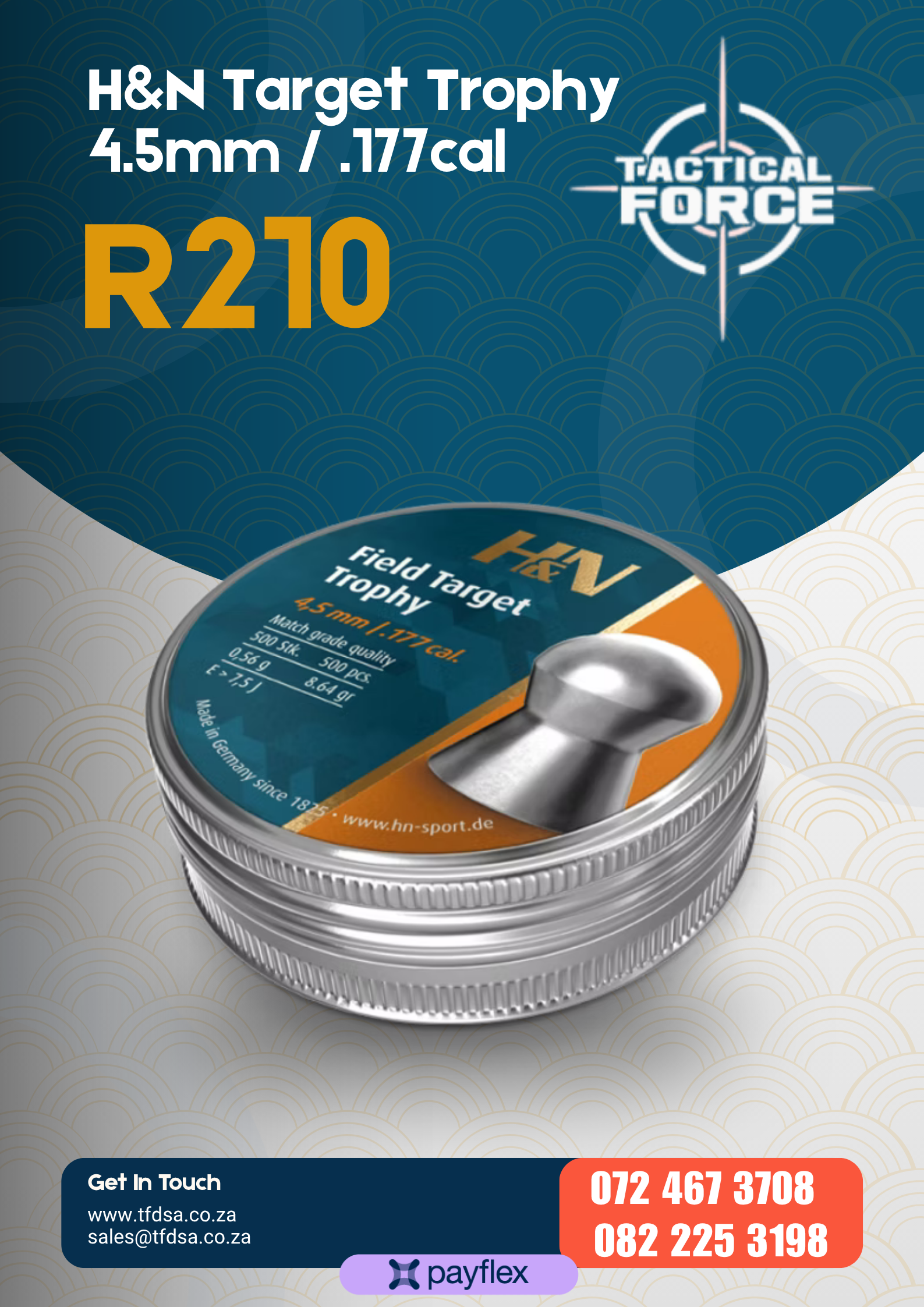 H&N Field Target Trophy 4.5mm / .177cal