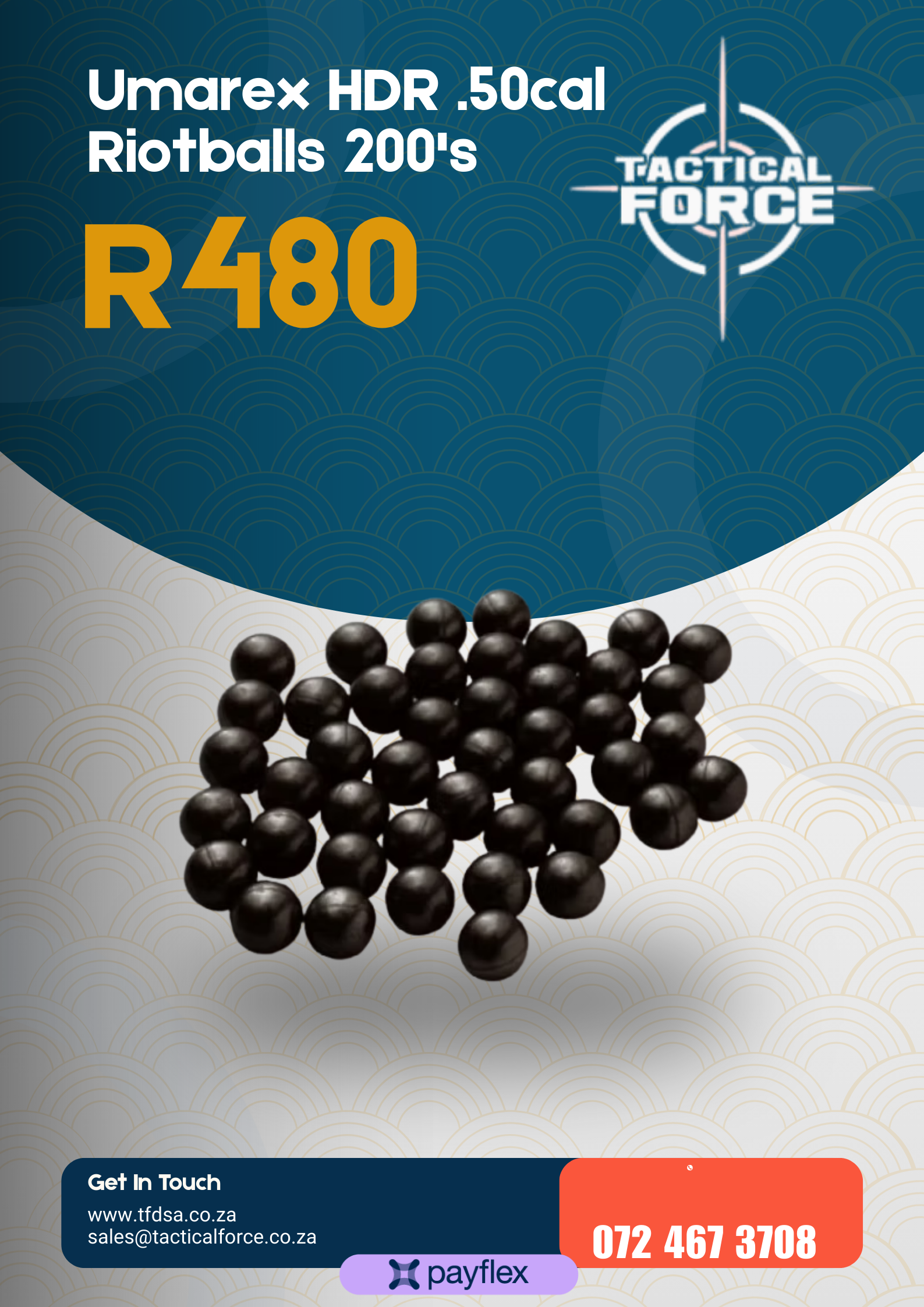 Umarex HDR .50cal Riotballs 200's