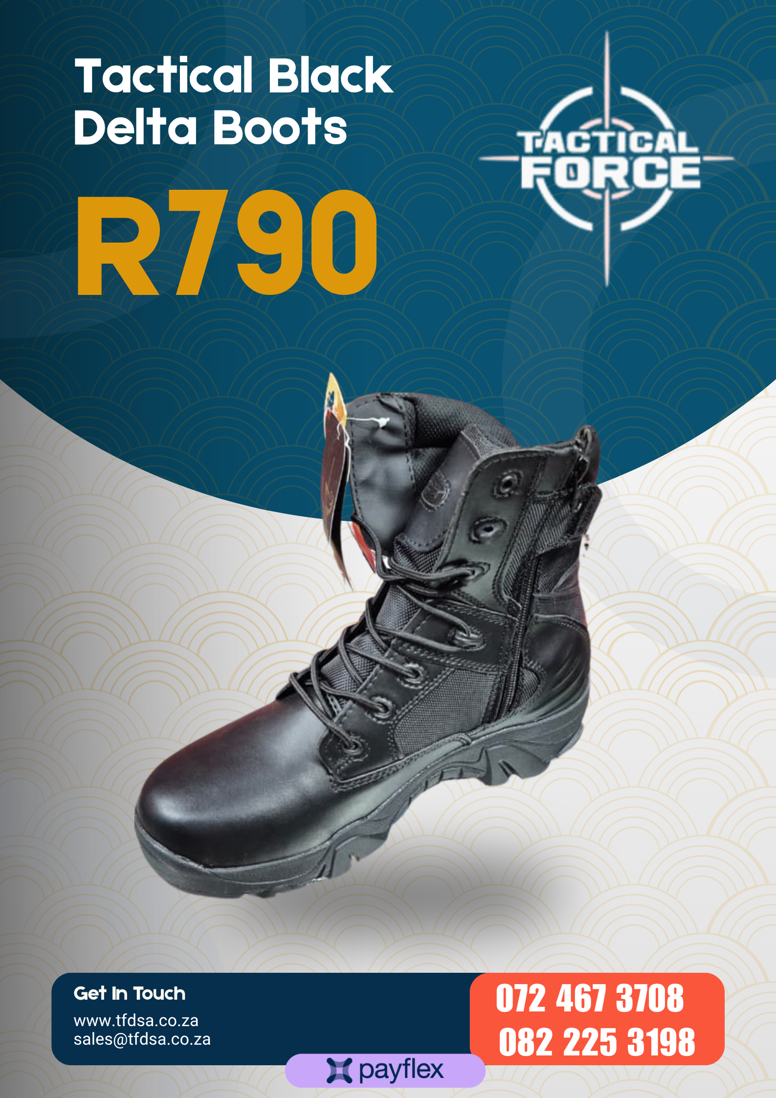 Tactical Black Delta Boots