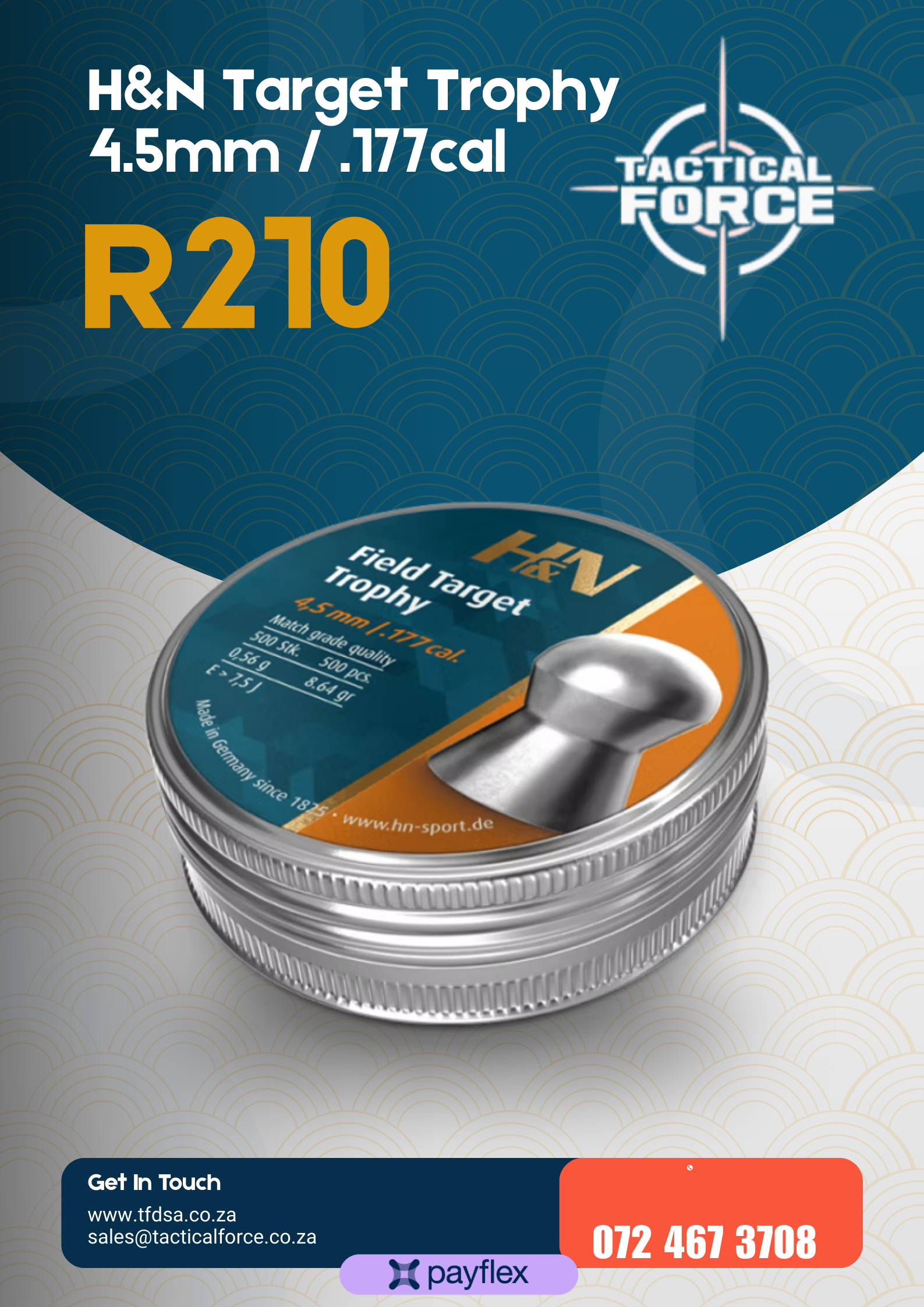 H&N Field Target Trophy 4.5mm / .177cal