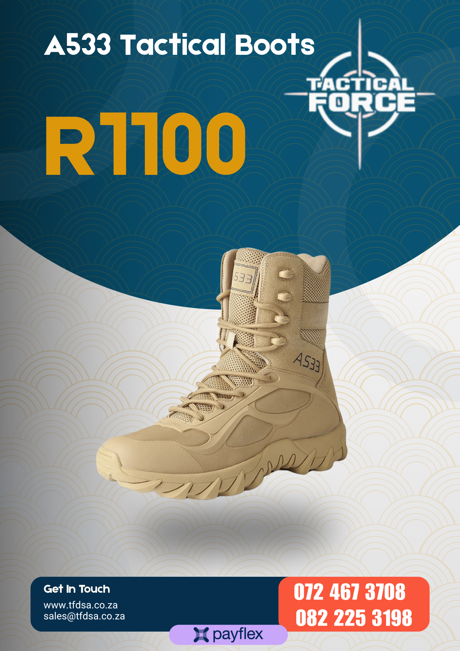 A533 Tactical Black Boots