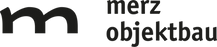 Merz Objektbau GmbH & Co. KG Logo Schwarz Weiß Homepage