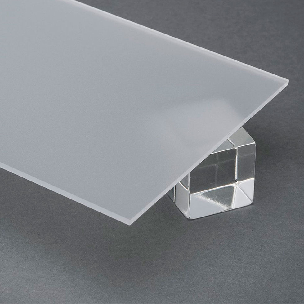 Miniatura: Metacrilato blanco hielo para decoración